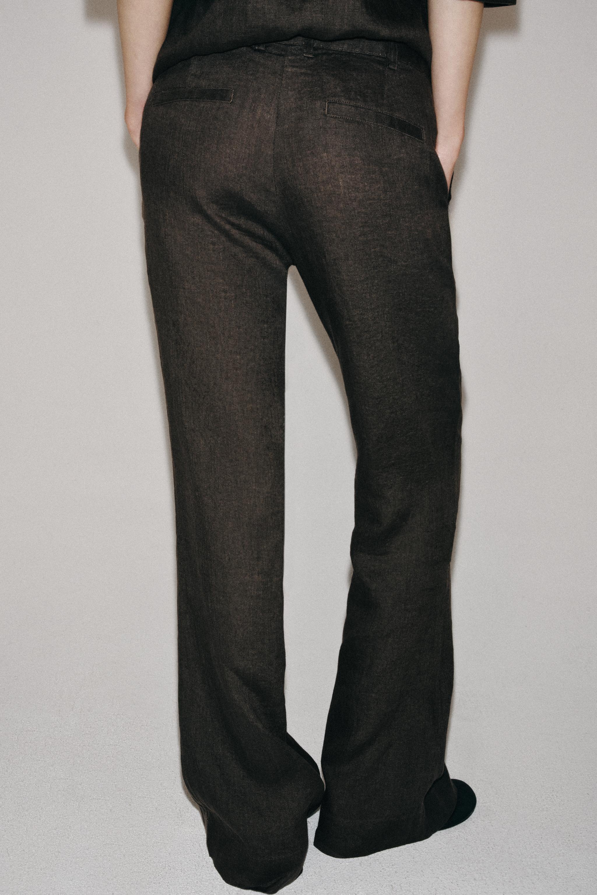 FLARE LINEN PANTS ZW COLLECTION